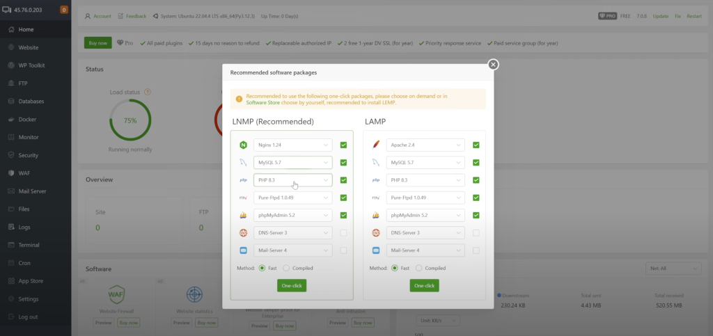 Install LNMP environment(Linux, Nginx, Mysql, PHP)